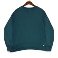 画像1: 【90’s】【ビンテージ】【USA製】【ラッセル】【RUSSELL ATHLETIC】【前V】【クルーネックスウェット】【緑】【サイズL】 (1)