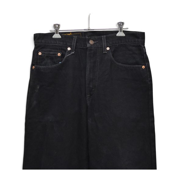 画像2: 【90’s】【ビンテージ】【USA製】【リーバイス】【Levi’s】【550】後染め【ブラック】【デニムパンツ】【W32】 