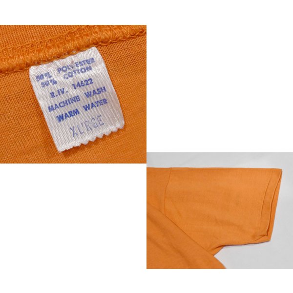 画像2: 【80’s】【USA製】【ビンテージ】【KELLY MONTEITH】【コメディアン】【JOHNS HOPKINS UNIVERSITY】【プリントTシャツ】【オレンジ】シングルステッチ【サイズXL】