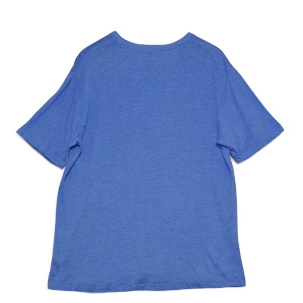 画像3: 【90’s】ビンテージ【ラルフローレン】【Ralph Lauren】【青】【無地】【ポニーマーク】シングルステッチ【リネンTシャツ】【サイズL】