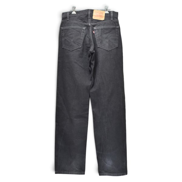 画像6: 【90’s】【ビンテージ】【USA製】【リーバイス】【Levi’s】【550】後染め【ブラック】【デニムパンツ】【W32】 