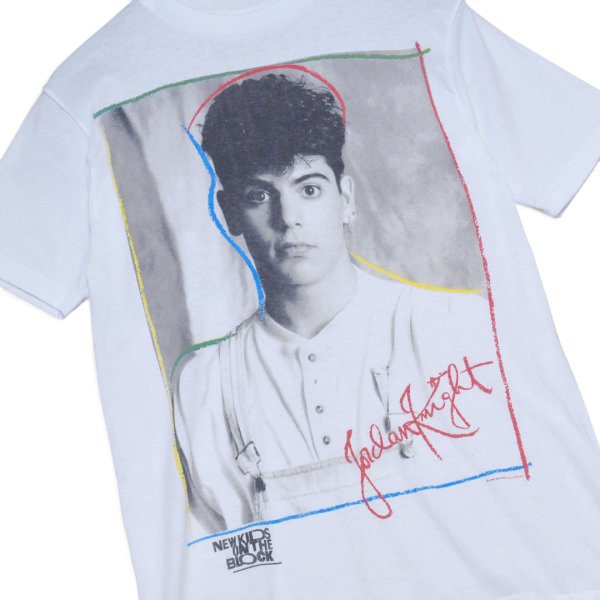 画像1: 【90’s】【ビンテージ】【USA製】【Hanes】ヘインズ【NEW KIDS ON THE BLOCK】【Jordan Knight】バンドTシャツ【フォトプリント】シングルステッチ【Tシャツ】【サイズM】