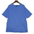 画像1: 【90’s】ビンテージ【ラルフローレン】【Ralph Lauren】【青】【無地】【ポニーマーク】シングルステッチ【リネンTシャツ】【サイズL】 (1)