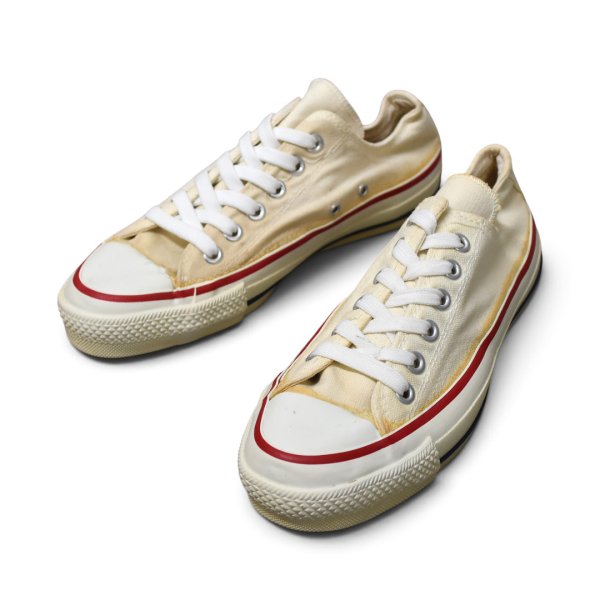 画像3: 程度良好!!【80’s】【ビンテージ】【USA製】【コンバース】【Converse】【オールスター】【チャックテイラー】サイド当て布付き【サイドステッチ】【白】【US6】約24.5cm 