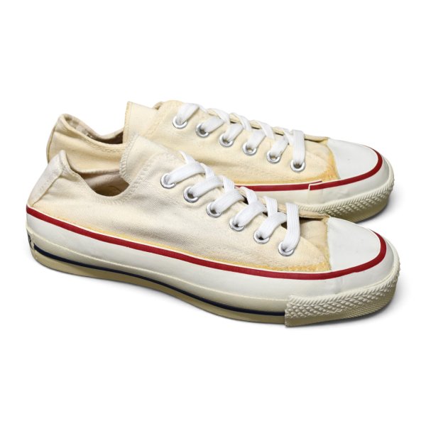 画像5: 程度良好!!【80’s】【ビンテージ】【USA製】【コンバース】【Converse】【オールスター】【チャックテイラー】サイド当て布付き【サイドステッチ】【白】【US6】約24.5cm 
