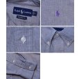 画像2: 【90’s】【ビンテージ】【ラルフローレン】【Ralph Lauren】【CLASSIC FIT】シャンブレー【ボタンダウンシャツ】【グレー】【サイズM】<br> (2)