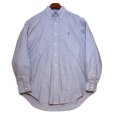 画像1: 【90’s】【ビンテージ】【ラルフローレン】【Ralph Lauren】【CLASSIC FIT】シャンブレー【ボタンダウンシャツ】【グレー】【サイズM】<br> (1)