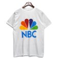 画像1: 【ほぼ未使用】【90’s】【ビンテージ】【USA製】【MY SHIRT】【NBC】【ロゴプリント】染み込みプリント【Tシャツ】企業ロゴ【白】【サイズL】<br> (1)