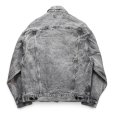 画像3: 【80’s】【ビンテージ】【USA製】【リーバイス】【Levi’s】【70507-0261】【ケミカルウォッシュ】Gジャン【デニムジャケット】後染め【グレー】ブラックデニム【サイズM】<br> (3)