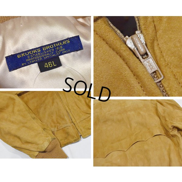 画像2: 【90’s】【ビンテージ】【USA製】【ブルックスブラザーズ】【Brooks Brothers】【スエードブルゾン】【ライトブラウン】【サイズ46L】