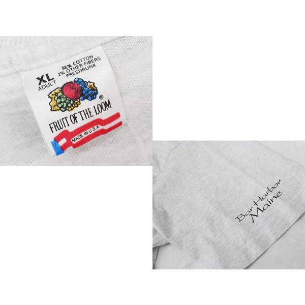 画像2: 【90’s】【ビンテージ】【USA製】【FRUIT OF THE LOOM】フルーツオブザルーム【ヘラジカ】【プリントTシャツ】シングルステッチ【サイズXL】
