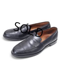 ビンテージ【USA製】【アレンエドモンズ】【Allen Edmonds】【Randolph】【レザー】【ペニーローファー】【黒】【10 1/2 E】