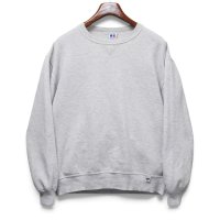 【90’s】【ビンテージ】【USA製】【ラッセルアスレチック】【RUSSELL ATHLETIC】【無地】【前V】【クルーネックスウェット】【グレー】【サイズL】