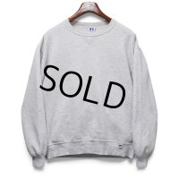 【90’s】【ビンテージ】【USA製】【ラッセルアスレチック】【RUSSELL ATHLETIC】【無地】【前V】【クルーネックスウェット】【グレー】【サイズL】