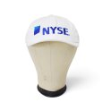 画像1: 【デッドストック】新品未使用【USA製】【NEW ENGLAND CAP】【NYSE】【企業キャップ】【白】レザーストラップ (1)