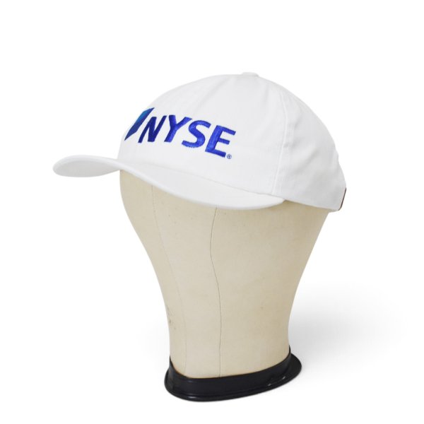 画像3: 【デッドストック】新品未使用【USA製】【NEW ENGLAND CAP】【NYSE】【企業キャップ】【白】レザーストラップ