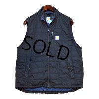 程度良好【カーハート】【Carhartt】【チャコールグレー】【中綿入りベスト】ダウンベスト【サイズL】 