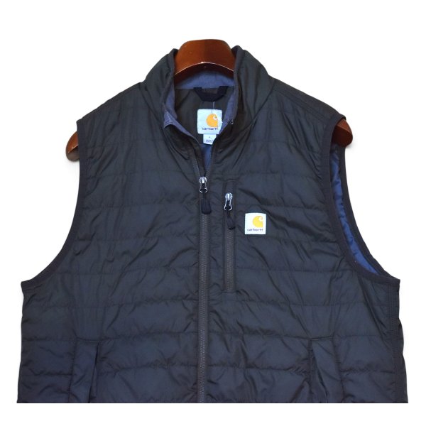 画像1: 程度良好【カーハート】【Carhartt】【チャコールグレー】【中綿入りベスト】ダウンベスト【サイズL】 