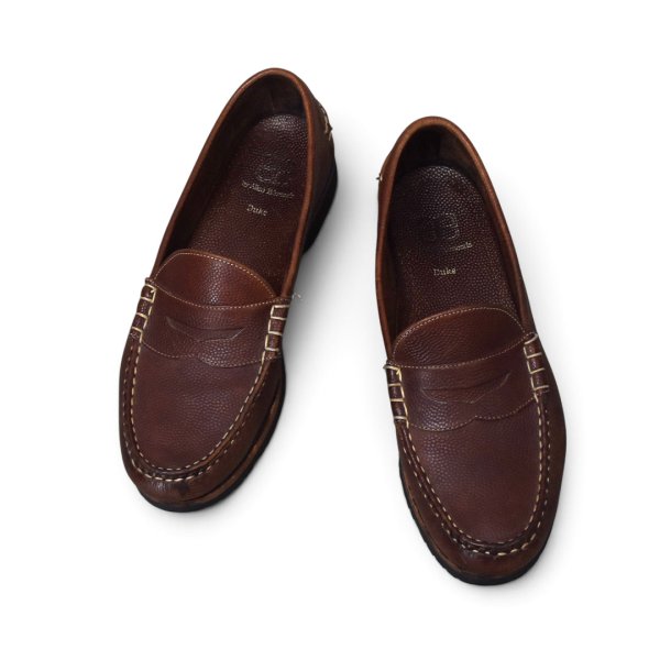 画像3: 【アレンエドモンズ】【Allen Edmonds】【Duke】【ブラウン】型押し【ペニーローファー】コインローファー【サイズ10 1/2】【Vibramソール】 