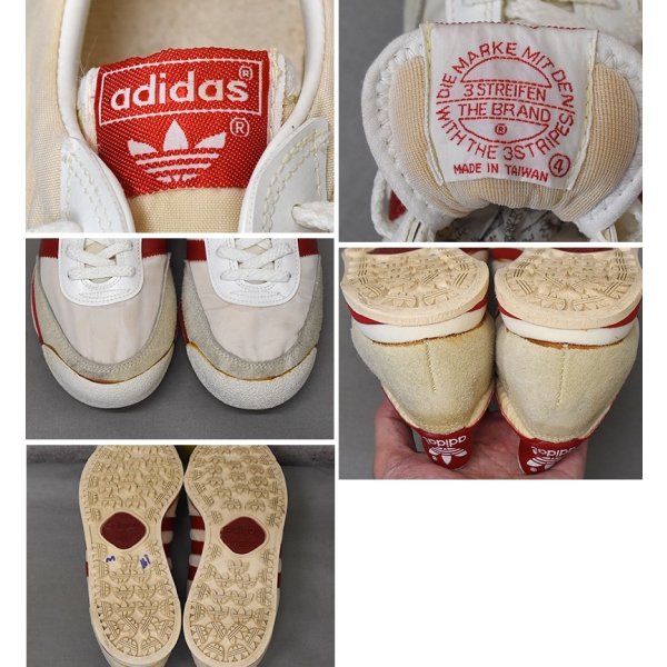 画像2: 【80’s】ビンテージ【アディダス】【adidas】【ORION】【クリーム×赤】【スニーカー】【25cm程度】 