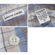 画像2: ビンテージ【ピエールカルダン】【pierre cardin】【ベージュ×青】【チェック】【半袖シャツ】【サイズS】 (2)
