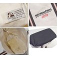 画像2: ビンテージ【90’s】【USA製】【elf atochem】【ATO】ロゴ入り【白×黒赤ライン】【キャンバストートバッグ】 (2)