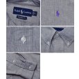 画像2: 【90’s】【ビンテージ】【ラルフローレン】【Ralph Lauren】【CLASSIC FIT】シャンブレー【ボタンダウンシャツ】【グレー】【サイズM】<br> (2)