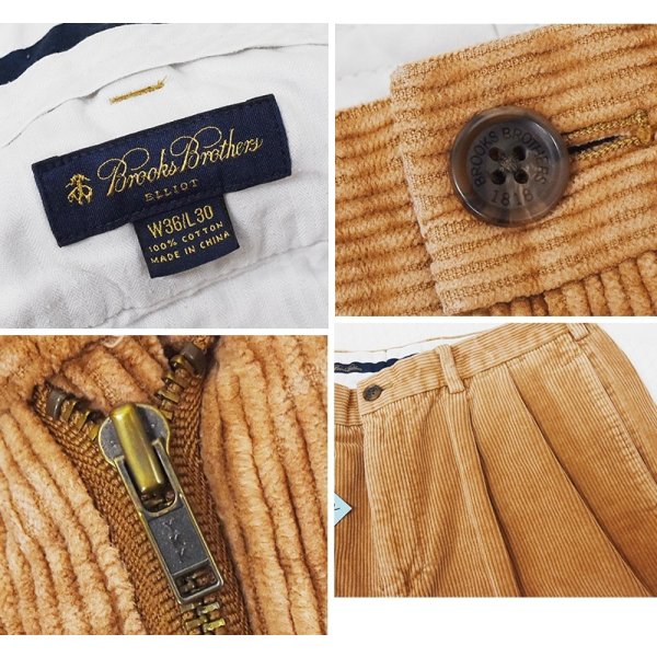 画像2: 【90’s】ビンテージ【ブルックスブラザーズ】【Brooks Brothers】【エリオット】【コーデュロイパンツ】【ブラウン】【W36】