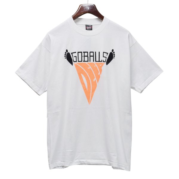 画像3: 【ほぼ未使用】【90’s】【USA製】【FRUIT OF THE LOOM】【BEST】【GO BALLS DEEP】シングルステッチ【Tシャツ】【白】【サイズXL】