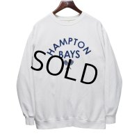 ビンテージ【COMFORT COLORS】【HAMPTON BAYS】【テニス】プリント【スウェット】【白】【サイズL】