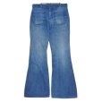画像1: 【70’s】【ビンテージ】【USA製】【ラングラー】【Wrangler】【デニム】【ブーツカットパンツ】フレアパンツ【33×34】 (1)