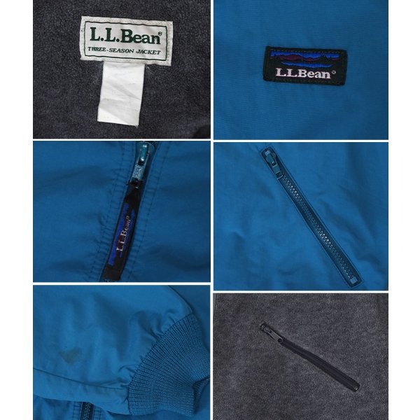 画像2: 【80’s】ビンテージ【USA製】【エルエルビーン】【L.L.Bean】【スリーシーズンジャケット】フルジップ【フリースライナー】ターコイズブルー【Lサイズ程度】 