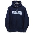 画像1: 【80’s】【ビンテージ】【USA製】【チャンピオン】【Champion】リバースウィーブ【REVERSE WEAVE】【VILLANOVA】【カレッジ】【パーカー】ネイビー【サイズM】<br> (1)
