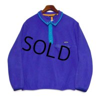 【90’s】【ビンテージ】【USA製】【パタゴニア】【Patagonia】【フリーススナップT】【青×緑】【サイズL】