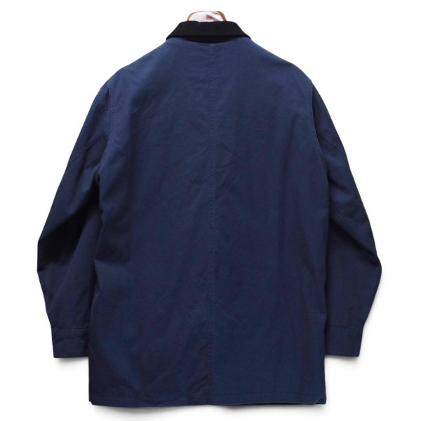 画像3: ORVIS【オービス】ビンテージ【紺ｘ襟コーデュロイ】裏地赤チェック【コットンジャケット】【サイズＭ】 