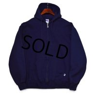 【90’s】【ビンテージ】【USA製】【ラッセル】【Russell】【フルジップパーカー】【紺】ネイビー【サイズL】 
