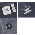 画像2: ビンテージ【アディダス】【adidas】【チャコールグレー】【コットンコーチジャケット】【トレフォイル】【サイズL】 (2)
