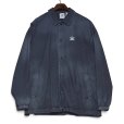 画像1: ビンテージ【アディダス】【adidas】【チャコールグレー】【コットンコーチジャケット】【トレフォイル】【サイズL】 (1)