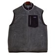 画像1: 【パタゴニア】【Patagonia】【グレー×黒】【レトロX】【フリースベスト】フルジップベスト【サイズXL】<br> (1)