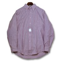 【未使用】80’s~【USA製】ビンテージ【エルエルビーン】【L.L.Bean】【ピンク×白】【ストライプ】【ボタンダウンシャツ】【15 1/2-34】 