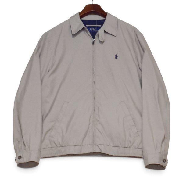 画像1: ビンテージ【ラルフローレン】【Ralph Lauren】【ベージュ】スウィングトップ【ジップアップブルゾン】ジャケット【サイズM】