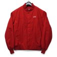 画像1: 【70’s〜80’s】ビンテージ【BARACUTA】【バラクータ】【赤】【裏地チェック】【中綿入り】カップショルダー【ダービージャケット】ジップアップブルゾン【サイズ42R】<br> (1)