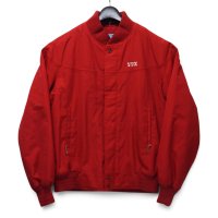 【70’s〜80’s】ビンテージ【BARACUTA】【バラクータ】【赤】【裏地チェック】【中綿入り】カップショルダー【ダービージャケット】ジップアップブルゾン【サイズ42R】 