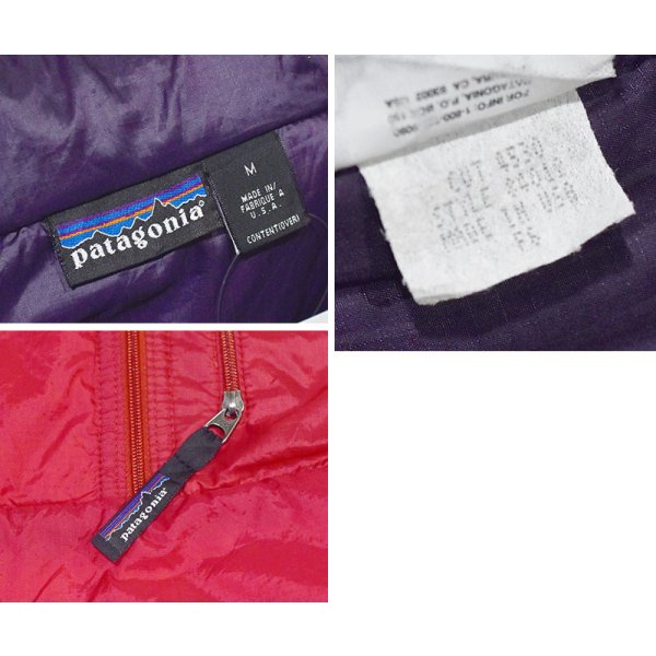 画像2: 【90’s】【ビンテージ】【USA製】【パタゴニア】【Patagonia】【パフボールベスト】プルオーバー【赤×紫】【サイズM】 