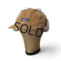【程度良好】【パタゴニア】【Patagonia】【ベージュ】【コーデュロイ】ボア【イヤーフラップCAP】キャップ【サイズS】 
