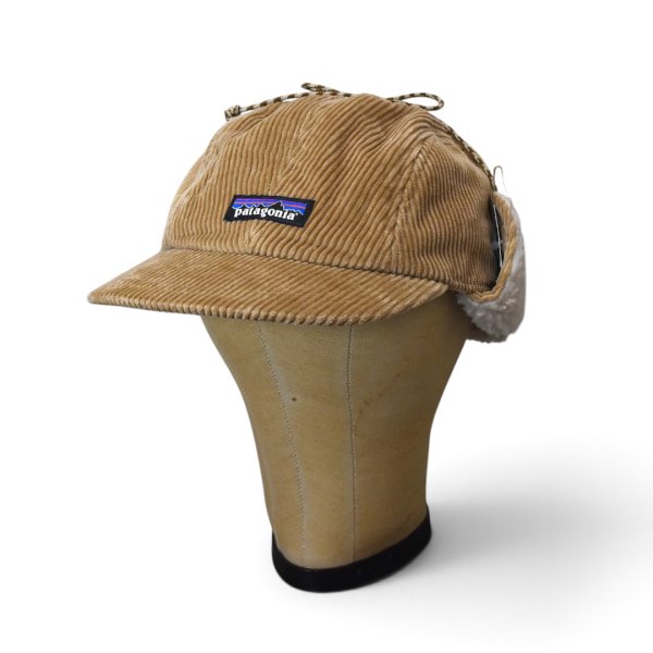 画像1: 【程度良好】【パタゴニア】【Patagonia】【ベージュ】【コーデュロイ】ボア【イヤーフラップCAP】キャップ【サイズS】 