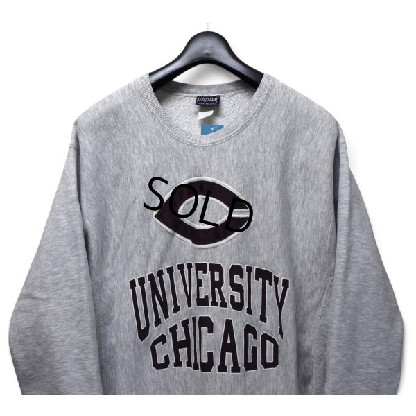 画像4: 【90’s】【USA製】ビンテージ【JANSPORT】ジャンスポーツ【UNIVERSITY OF CHICAGO】【カレッジスウェット】リバースウィーブタイプ【アップリケ】【グレー】【サイズXL】 