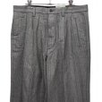 画像3: 【90’s】ビンテージ【エディーバウアー】【Eddie Bauer】【ヘリンボーン柄】【2タックパンツ】スラックス【黒×白】【36×32】<br> (3)