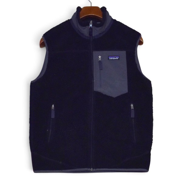 画像1: ビンテージ【パタゴニア】【Patagonia】【クラシックレトロX】【フリースベスト】【黒×グレー】【サイズM】