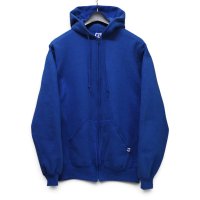 【90’s】ビンテージ【USA製】【ラッセル】【Russell】【ブルー】【フルジップパーカー】スウェット【サイズL】 